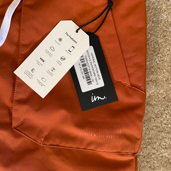 Imperial Motion Neve Snow pants -Terracotta - Picture 5 of 12